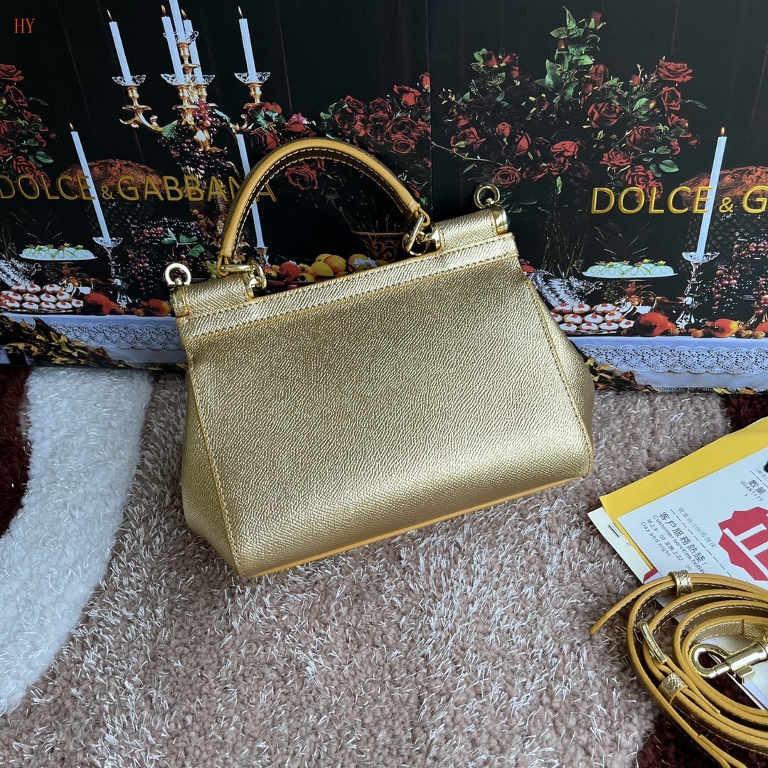 dolce & gabbana gold handbag 20*17*7 cm - sku: 532003 - Image 7