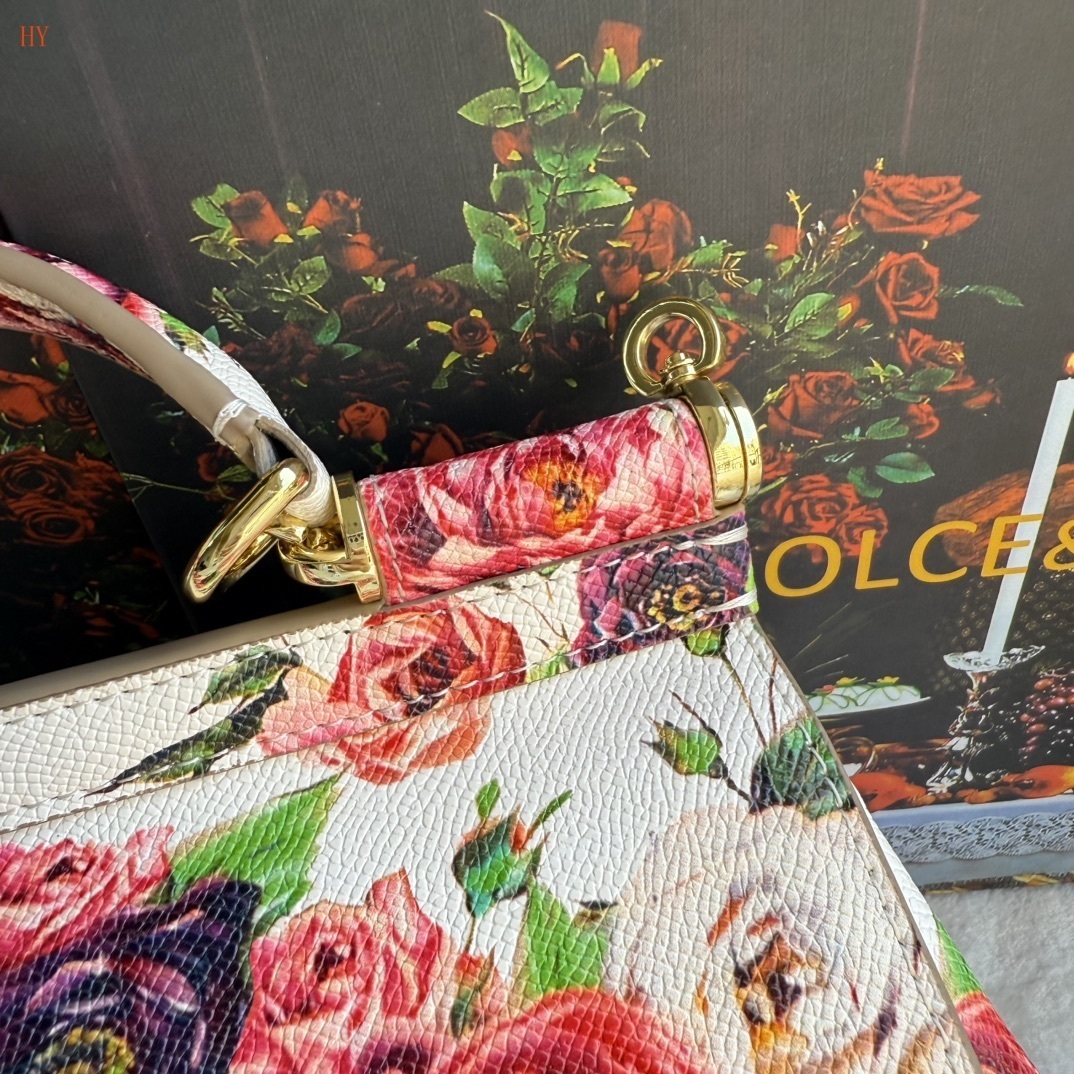 dolce & gabbana floral handbag 25x20x12 cm - model 532063 - Image 7