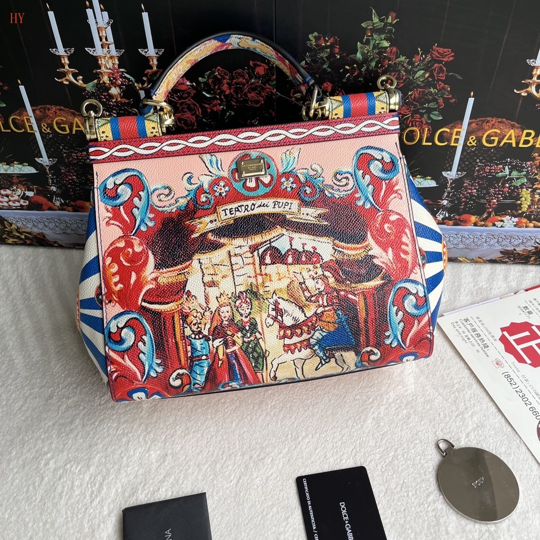 dolce & gabbana printed handbag 25x20x12.5 cm - Image 7