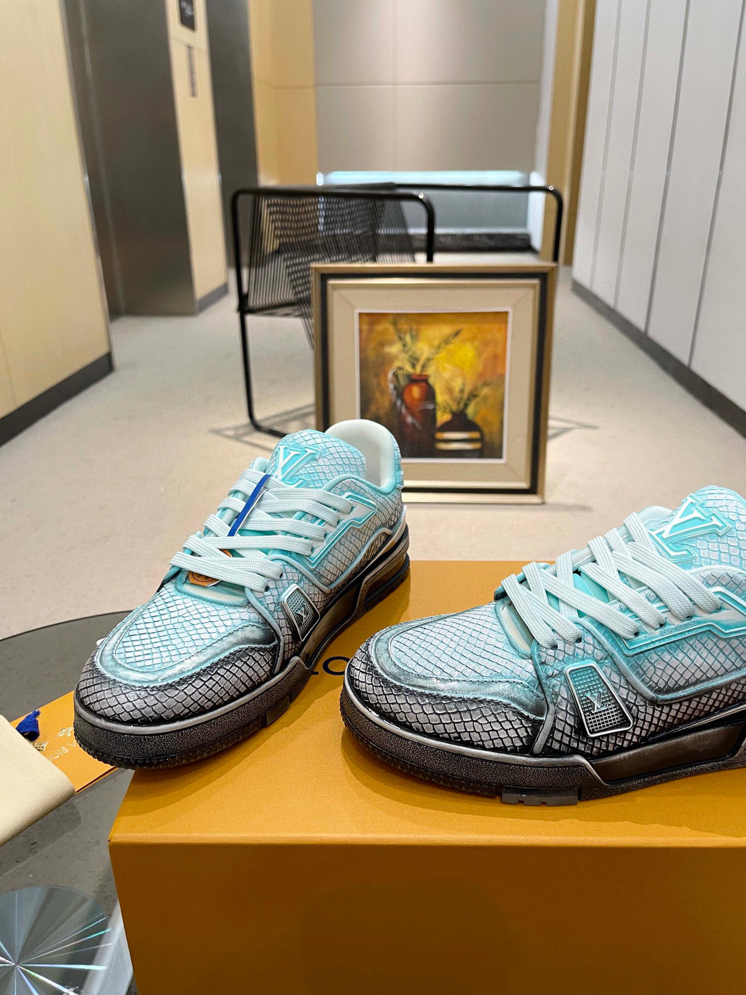 louis vuitton high-end couple sneakers size 35-44