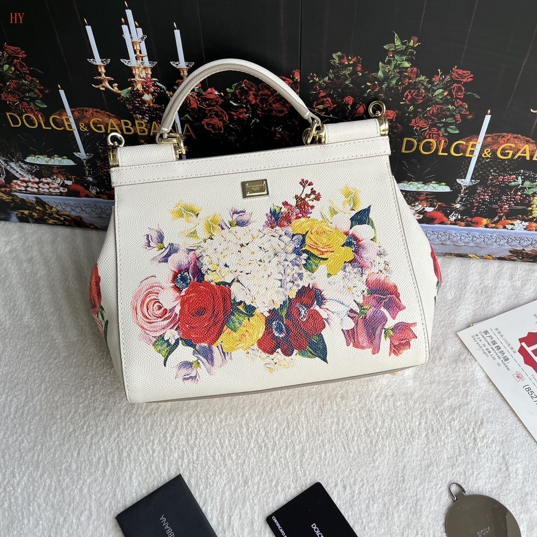 dolce & gabbana floral print handbag 25x20x12.5 cm - Image 7