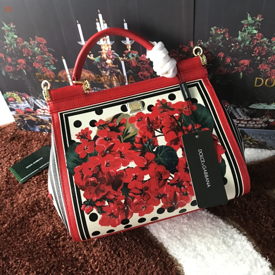 dolce & gabbana floral print handbag 25x20x12.5 cm - Image 7