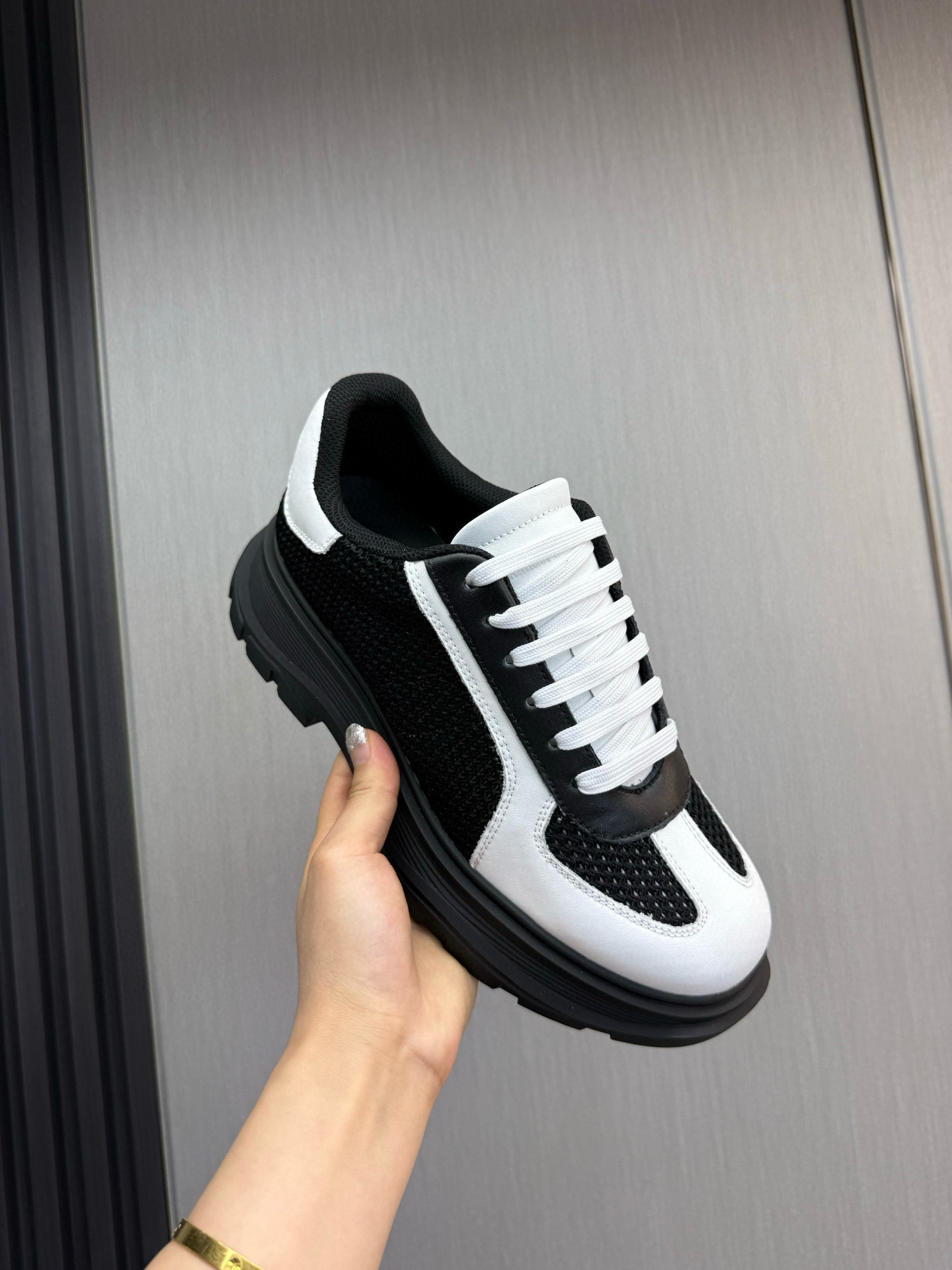 alexander mcqueen couples sneakers 35/44 - black & white - Image 7