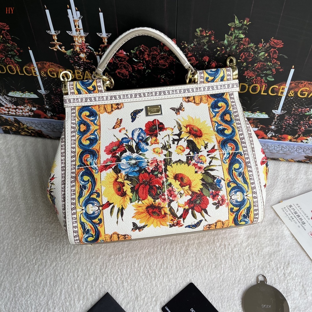 dolce & gabbana floral print handbag 25x20x12 cm, model 532073 - Image 7