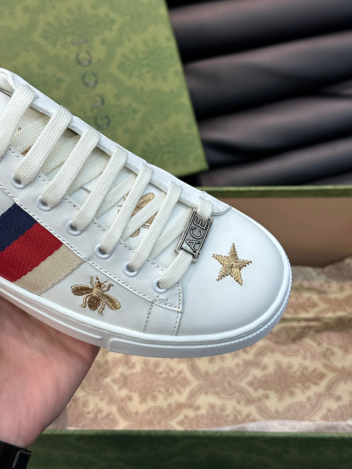 gucci ace sneakers for couples - sizes 35-44 - Image 7