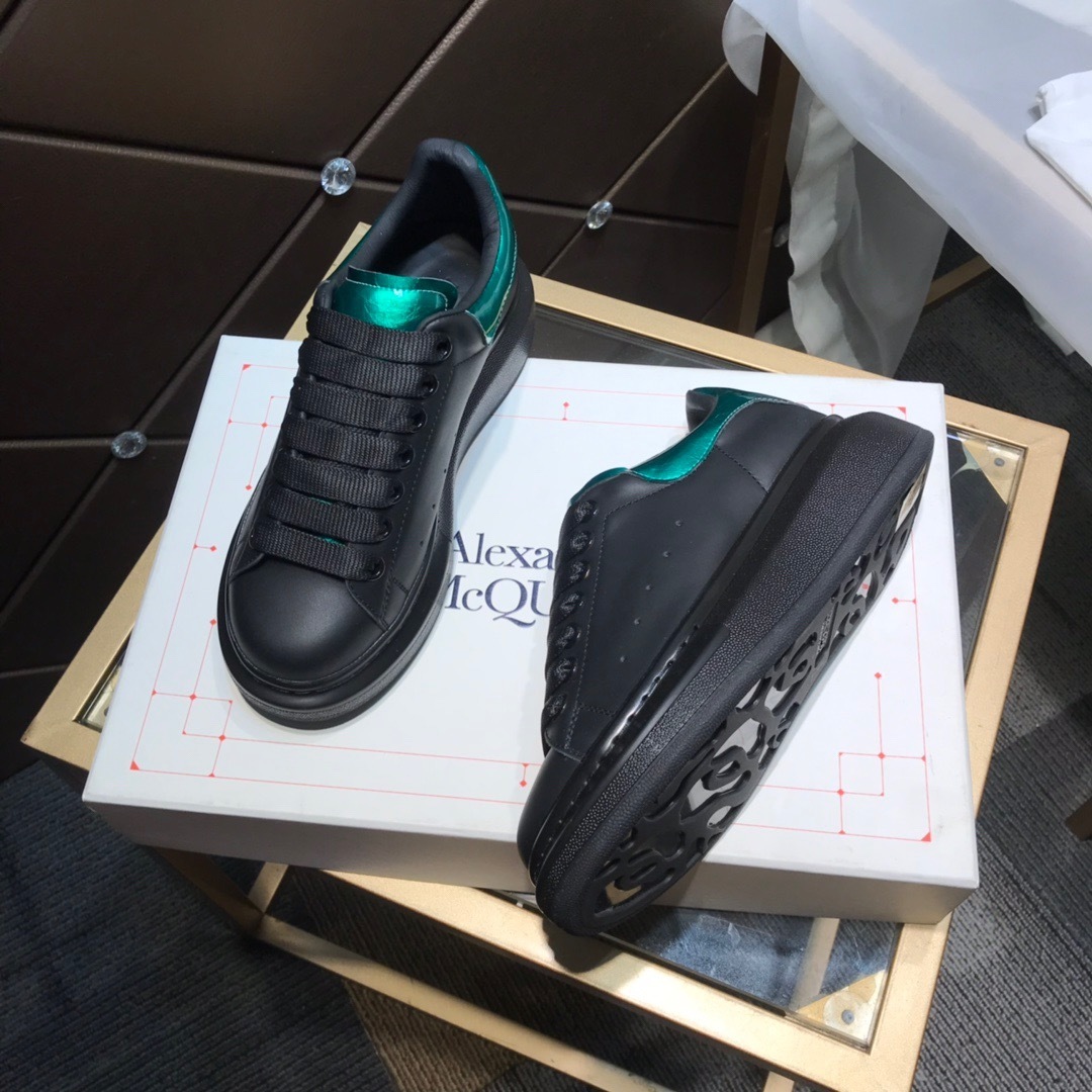 alexander mcqueen black sneakers with teal accents 35-44 - Image 7