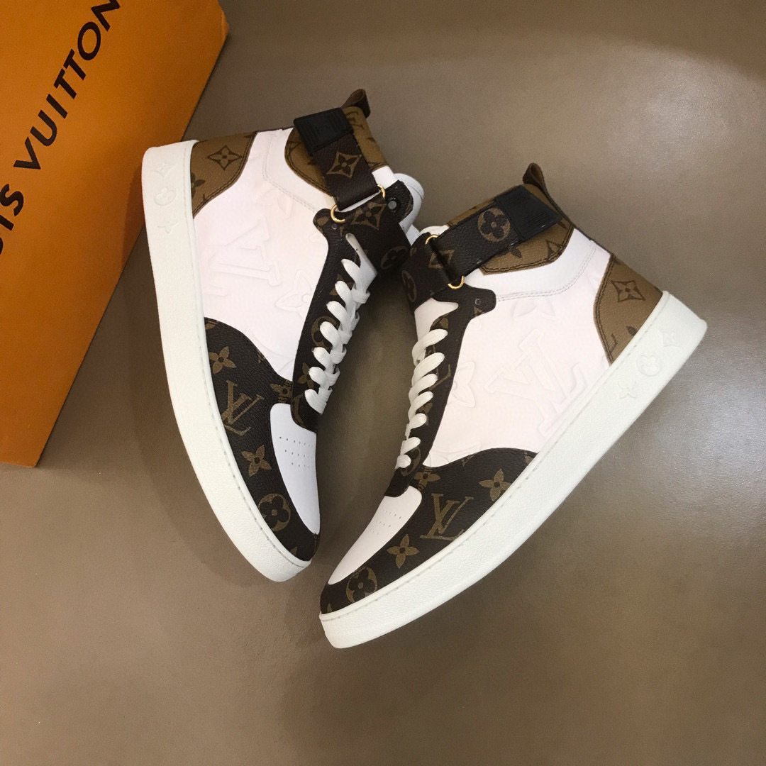 louis vuitton high-top sneakers for couples, size 35-44 - Image 7