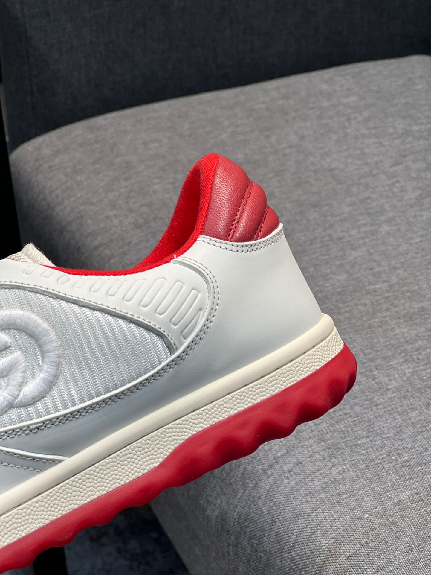 gucci g couples sneakers 35-44 - stylish red & white - Image 7