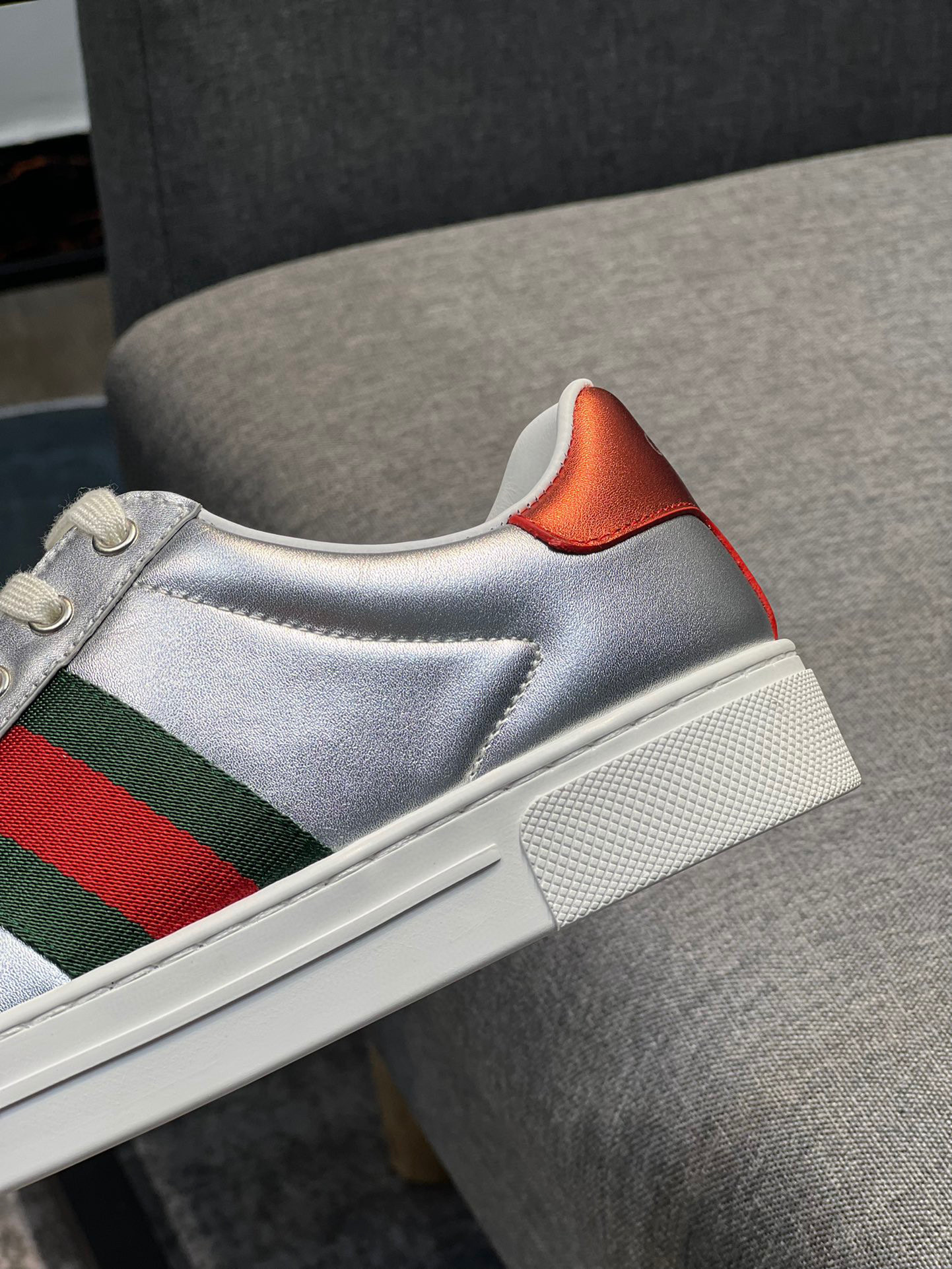 gucci silver sneakers for couples, sizes 35-44 - Image 7