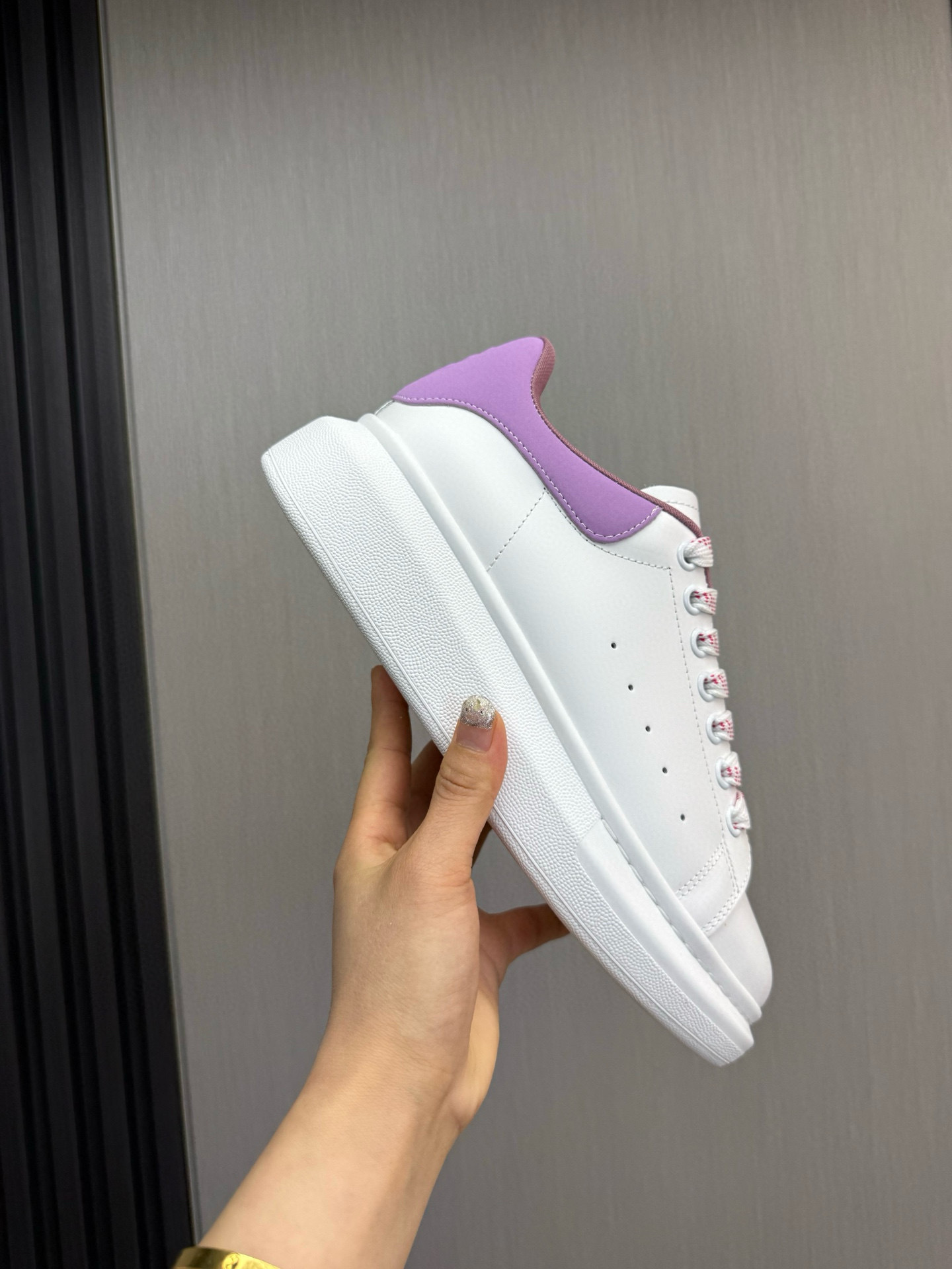 alexander mcqueen couples sneakers 35/44 - white/purple - Image 7