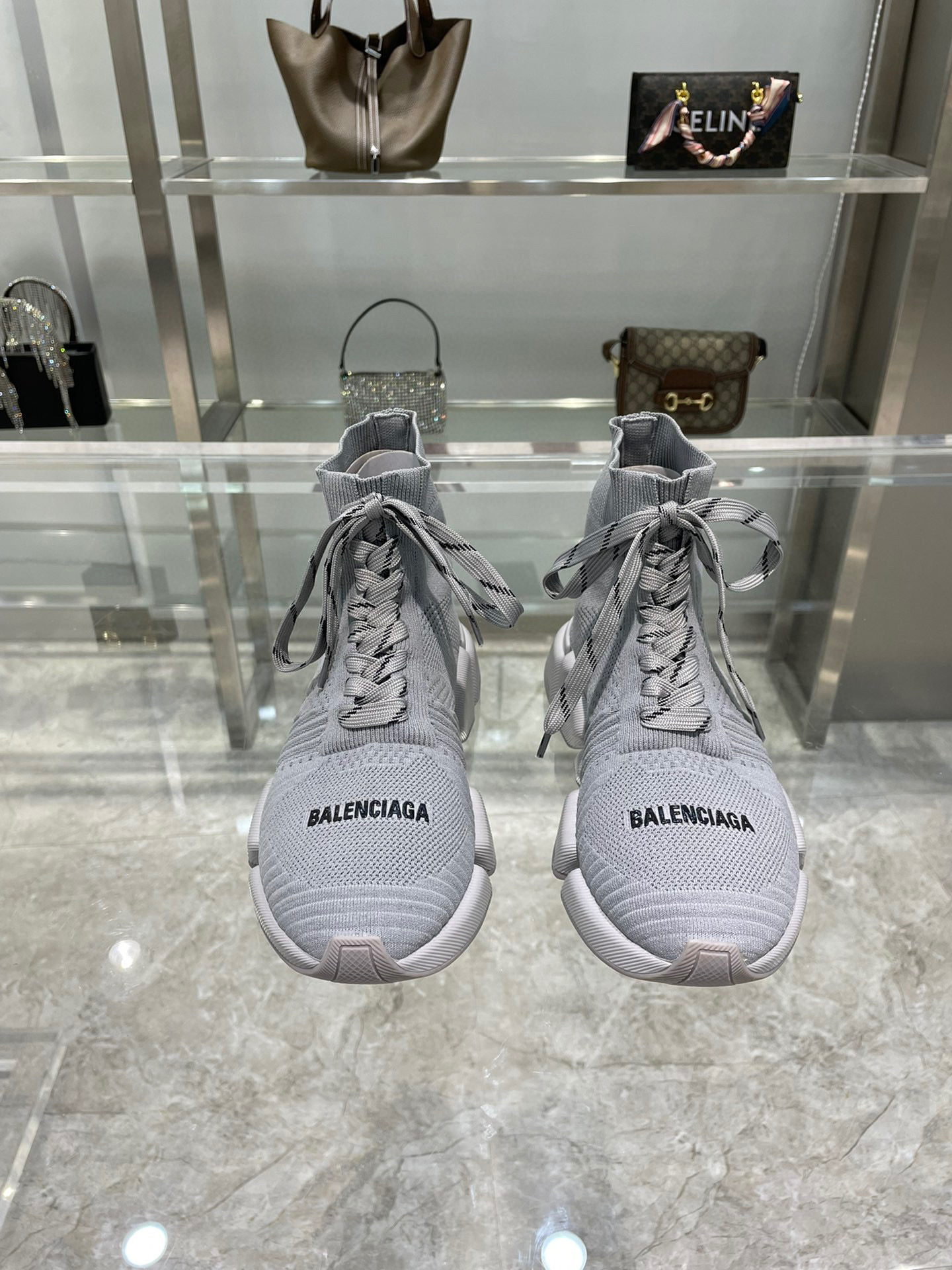 balenciaga couples sock sneakers 35-44 - gray - Image 7