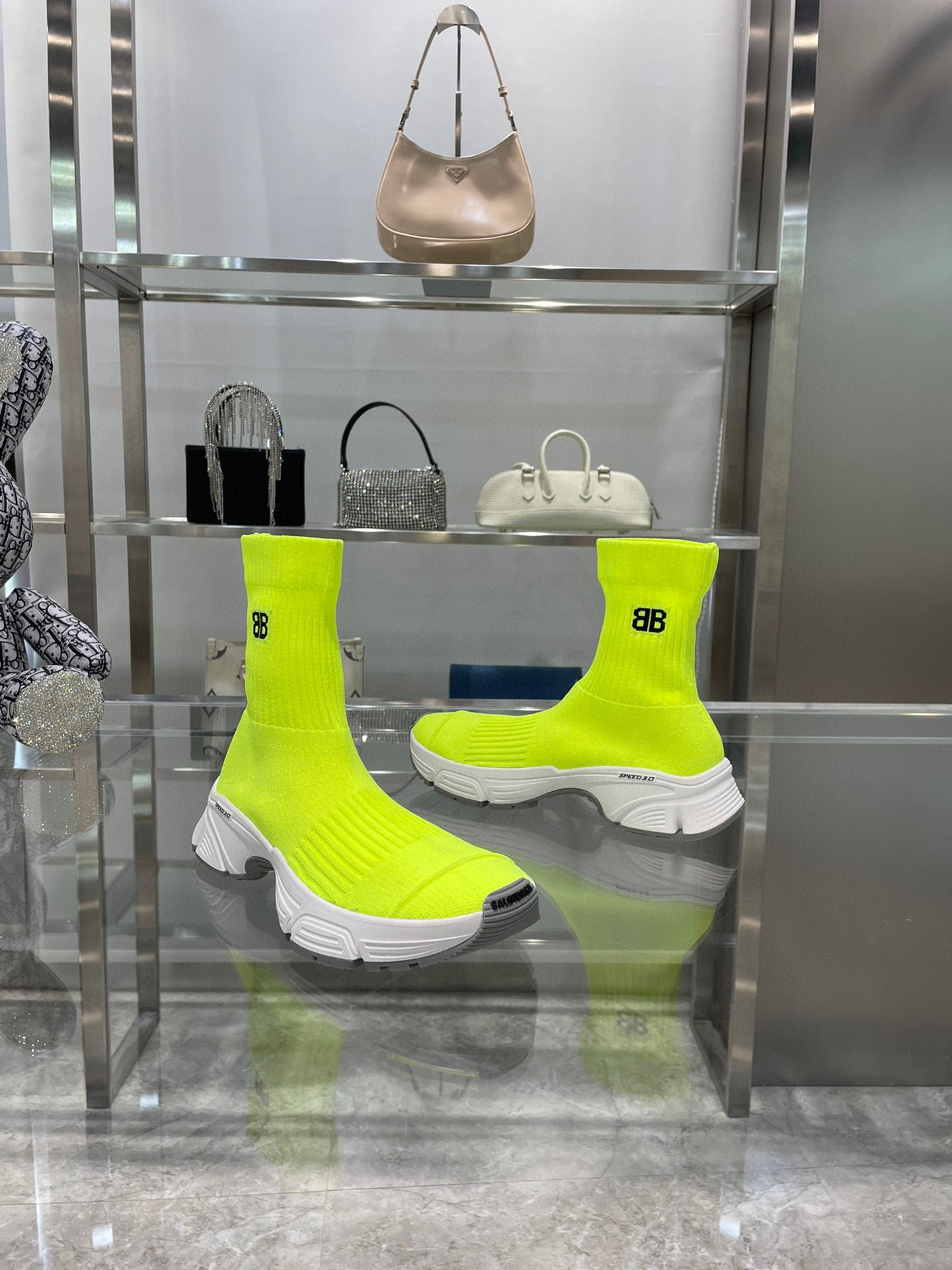 balenciaga neon sock sneakers size 35-44 - Image 7