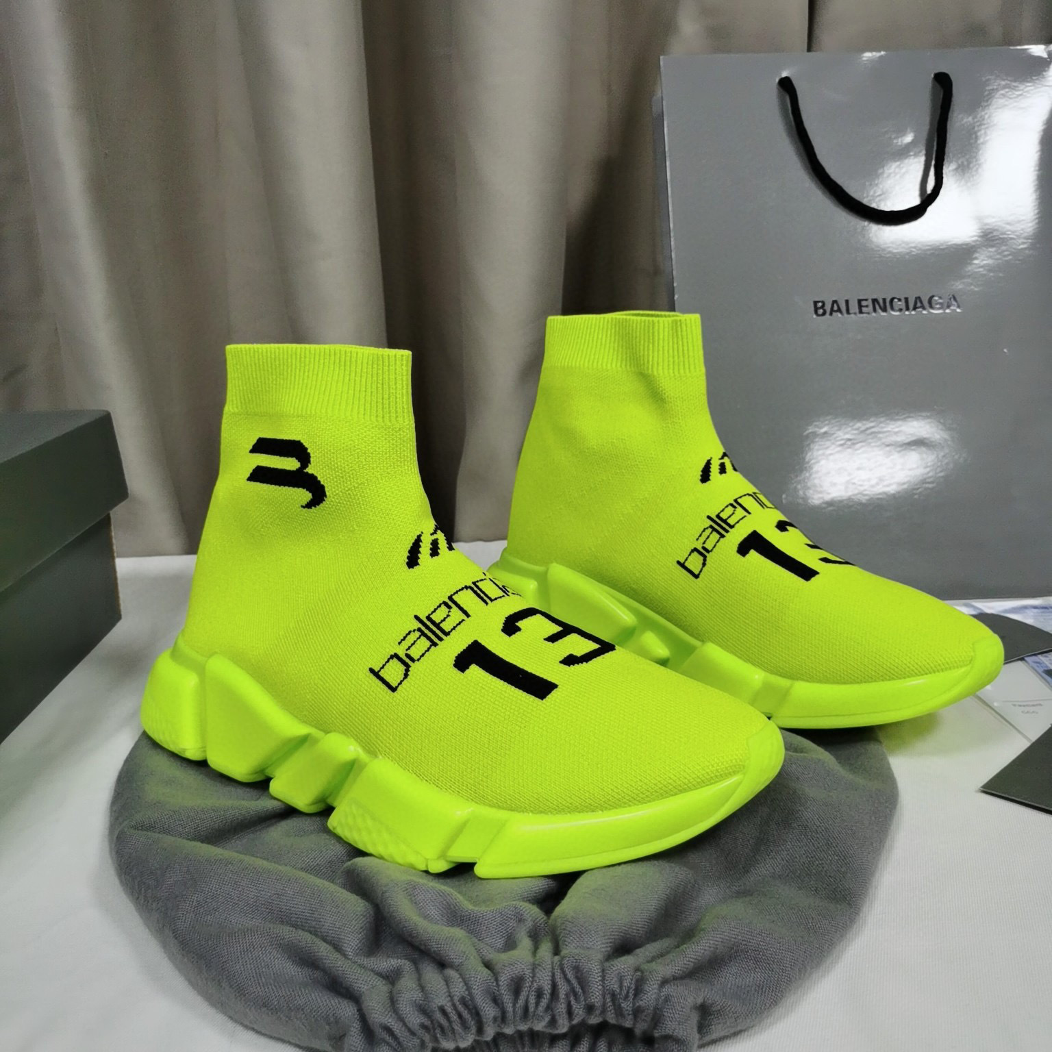 balenciaga neon sock sneakers size 35-44 - Image 7