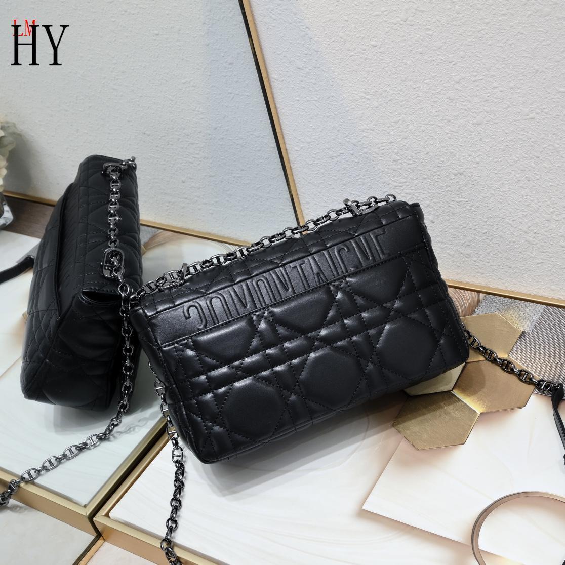 dior 25cm black quilted leather shoulder bag - Image 7