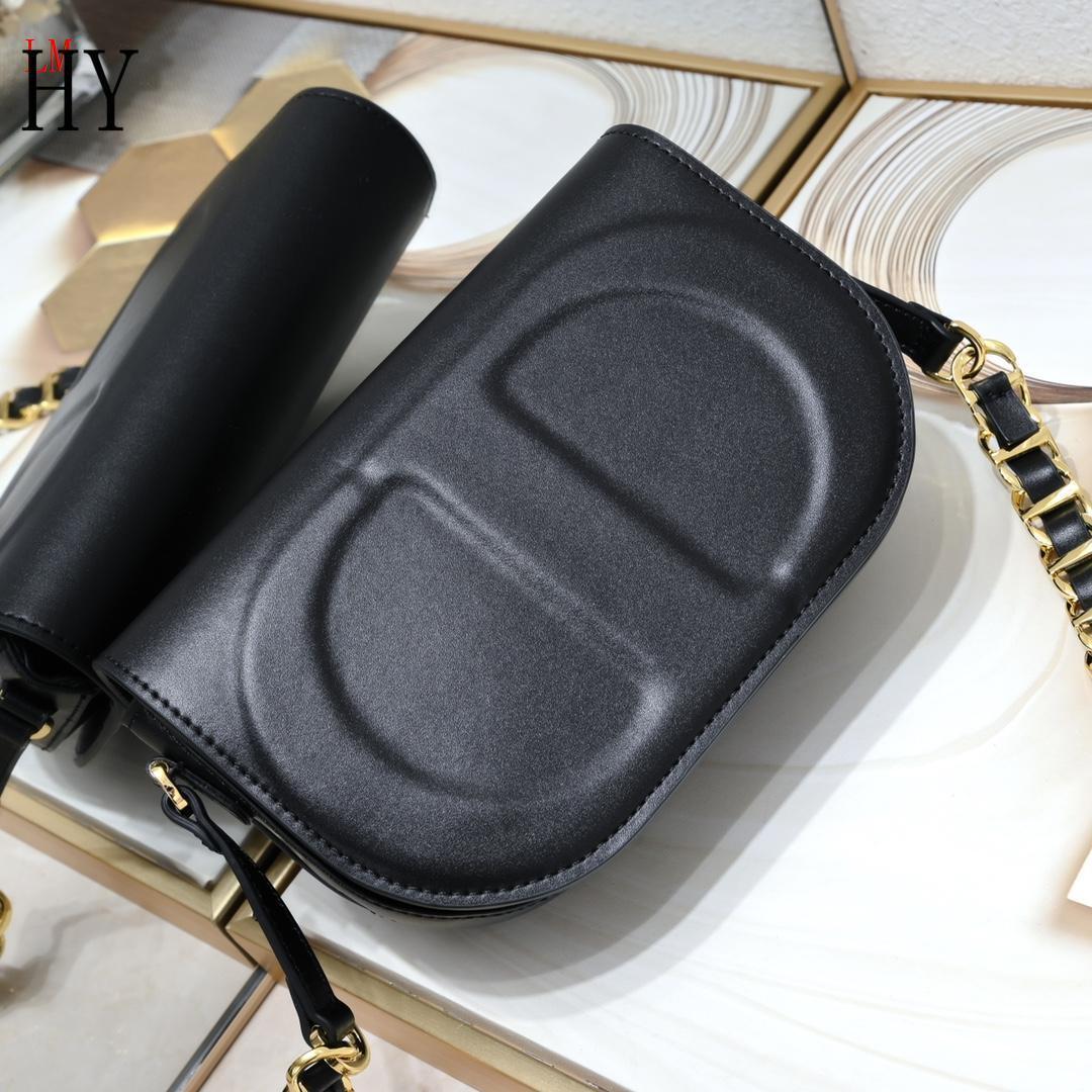 dior black leather crossbody bag - 21*6*12cm - Image 7