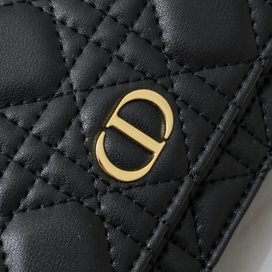 dior black quilted leather wallet on chain - 20 x 11.5 x 3.5 cm - Image 7