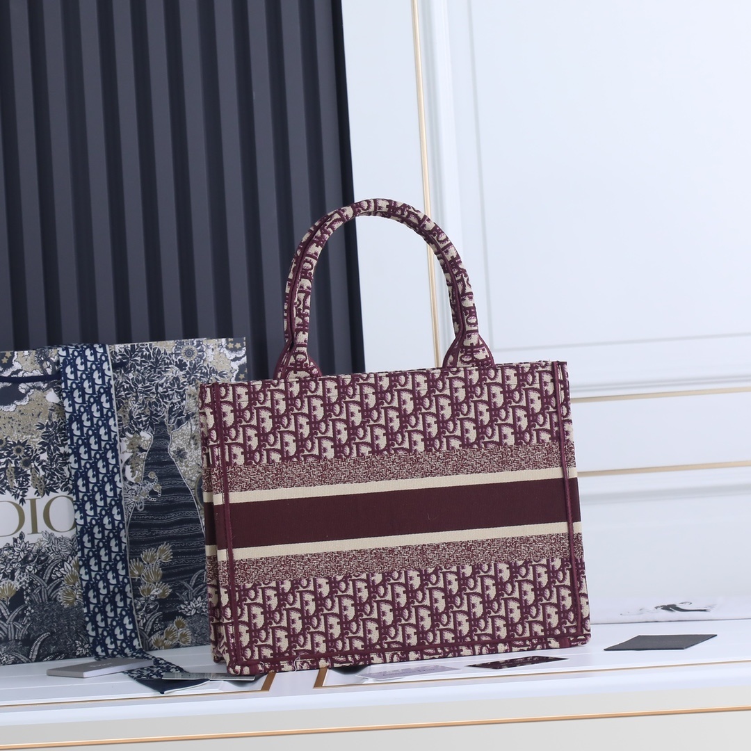 dior 36x20x15cm tote bag - burgundy - Image 7