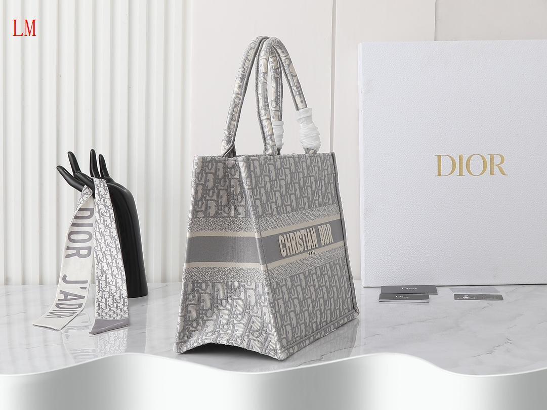dior christian dior gray tote bag - 36 x 27.5 x 16.8 cm - Image 7