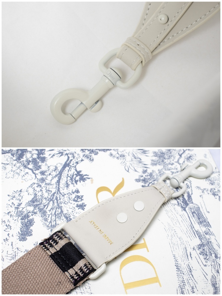 dior saddle bag - 25.5 x 20 x 6.5 cm - cream - Image 7