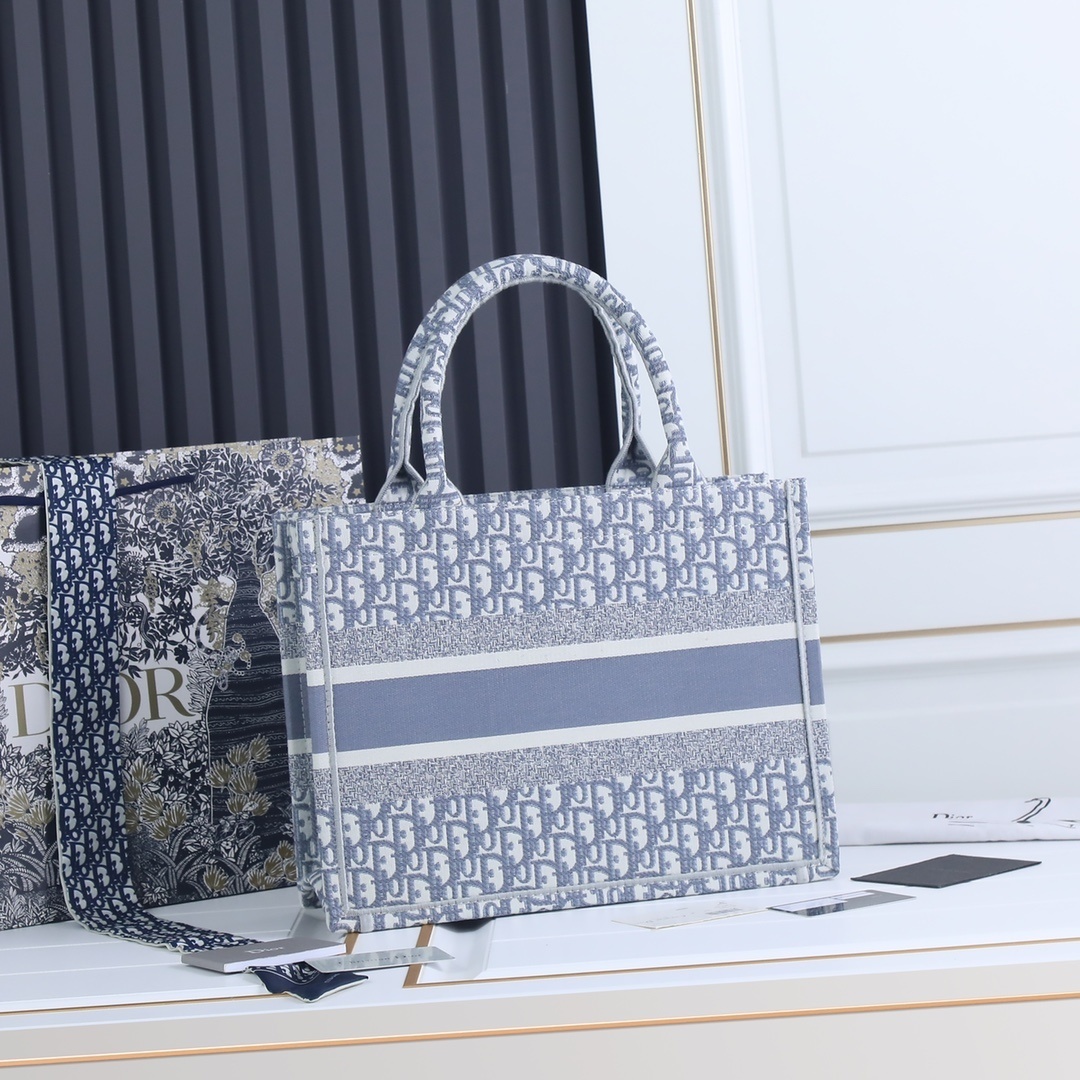 dior 36x20x15cm tote bag - blue - Image 7