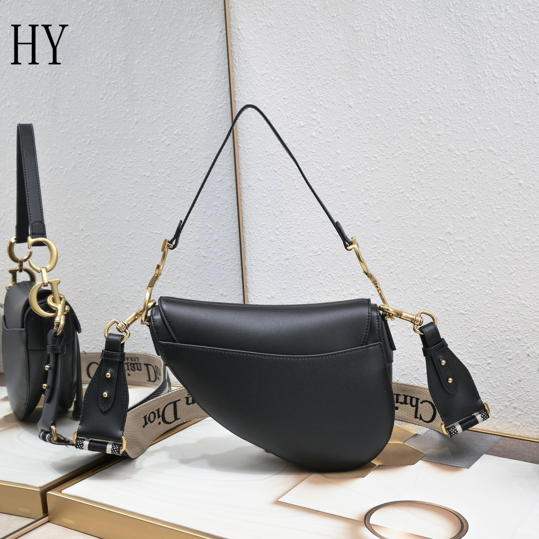 dior saddle bag - 25.5 x 20 x 6.5 cm - black - Image 7