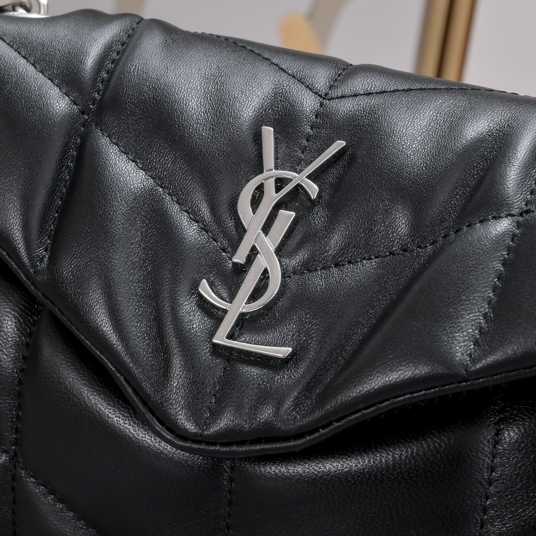 yves saint laurent black quilted shoulder bag 23×15.5×8.5cm - Image 7