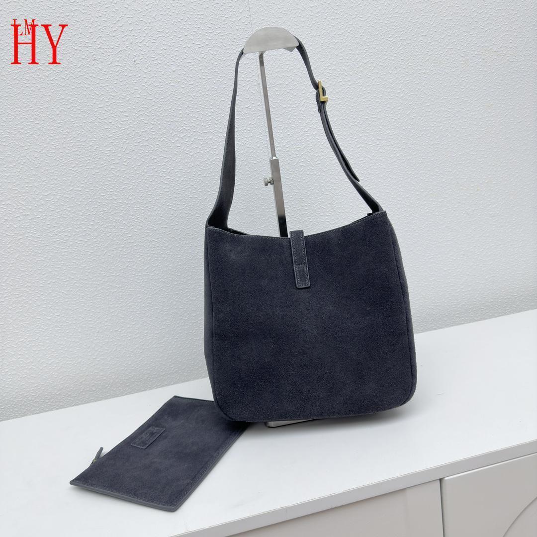 yves saint laurent suede shoulder bag - grey - Image 7