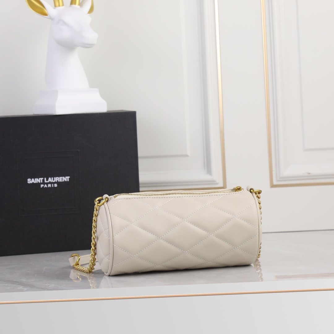 yves saint laurent quilted cream bag - 20*10*10 - Image 7
