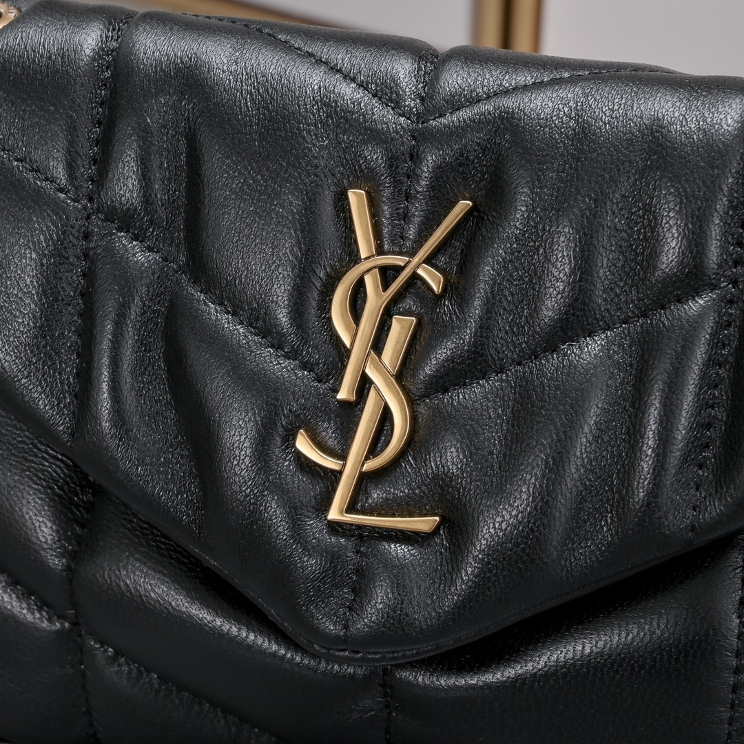 yves saint laurent black quilted bag - 23×15.5×8.5cm - Image 7