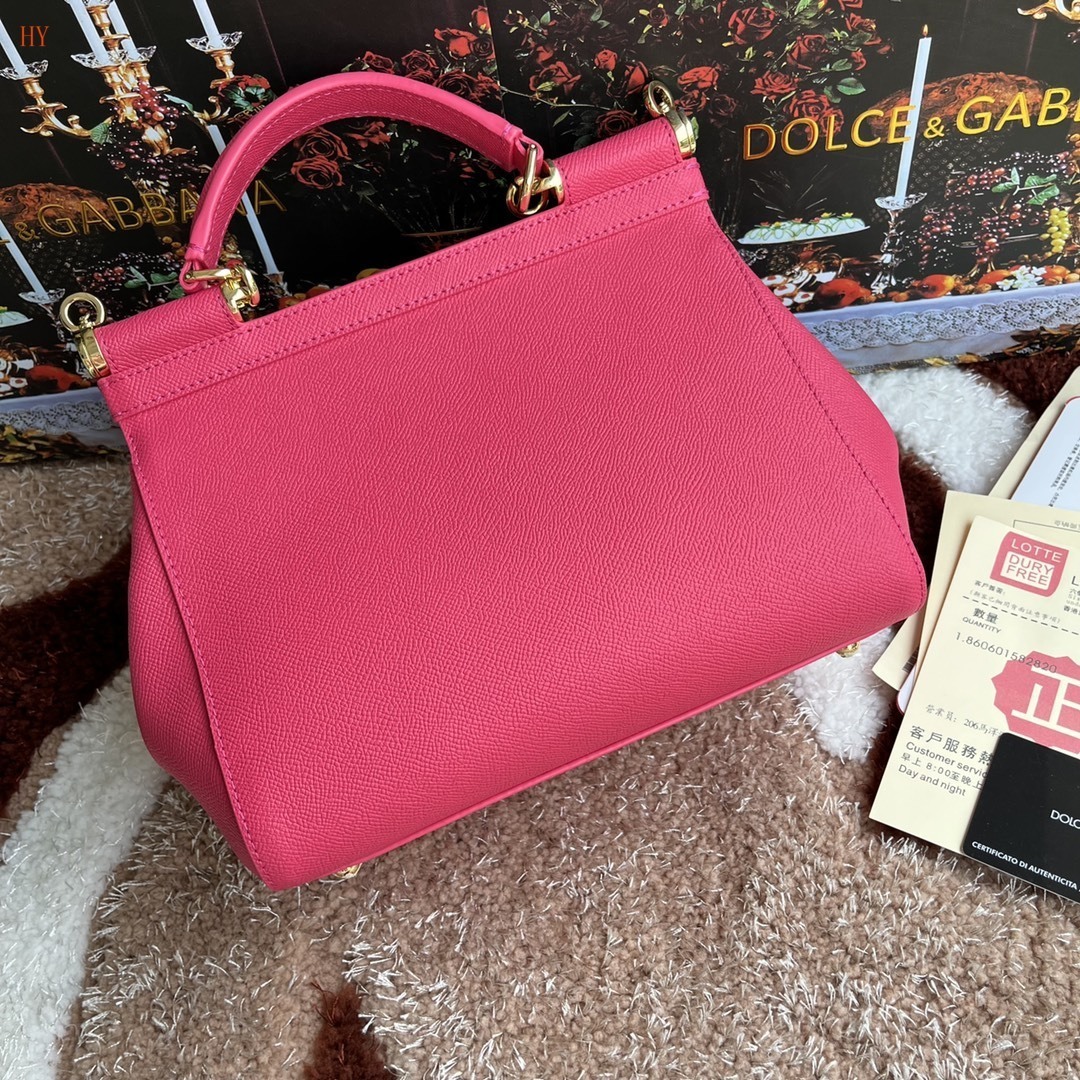 dolce & gabbana pink handbag 25*20*12 cm - Image 7