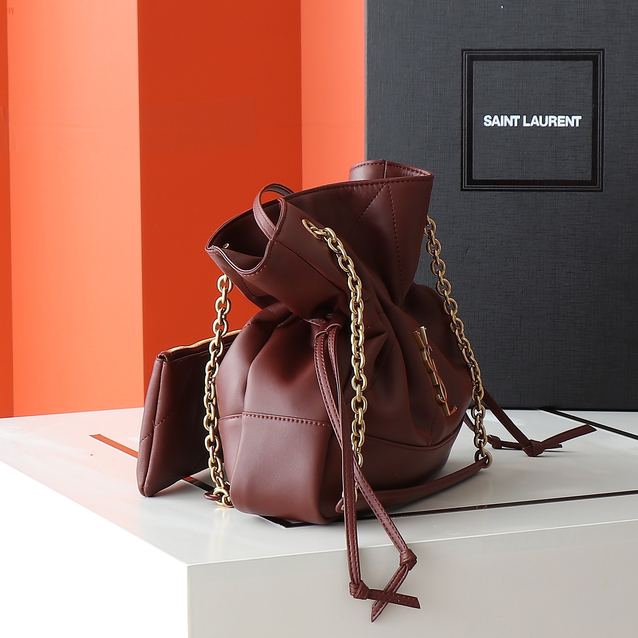 yves saint laurent drawstring bag - 29x25x11 cm - Image 7