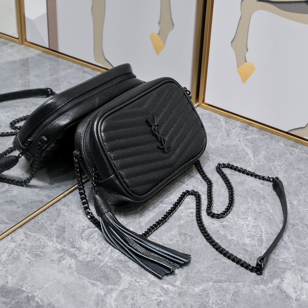 yves saint laurent 1997 black crossbody bag - 18×10×5cm - Image 7