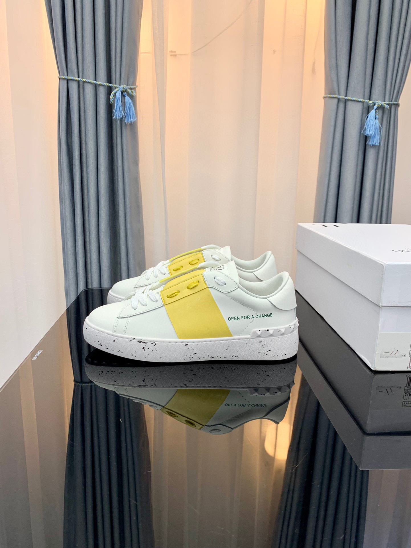 valentino couples sneakers size 35-44 - yellow accent - Image 7