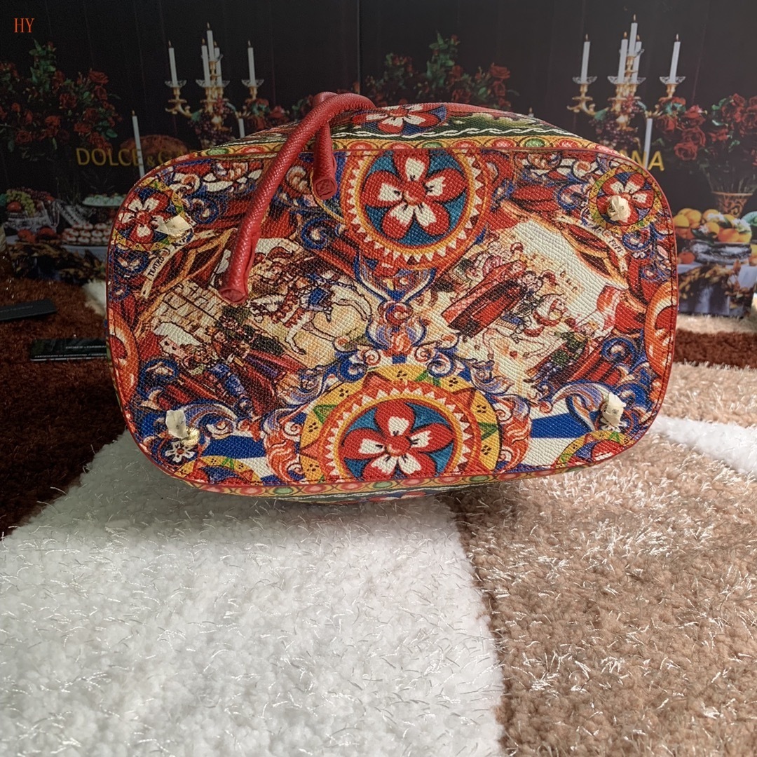 dolce & gabbana colorful bucket bag 27x25 cm - Image 7