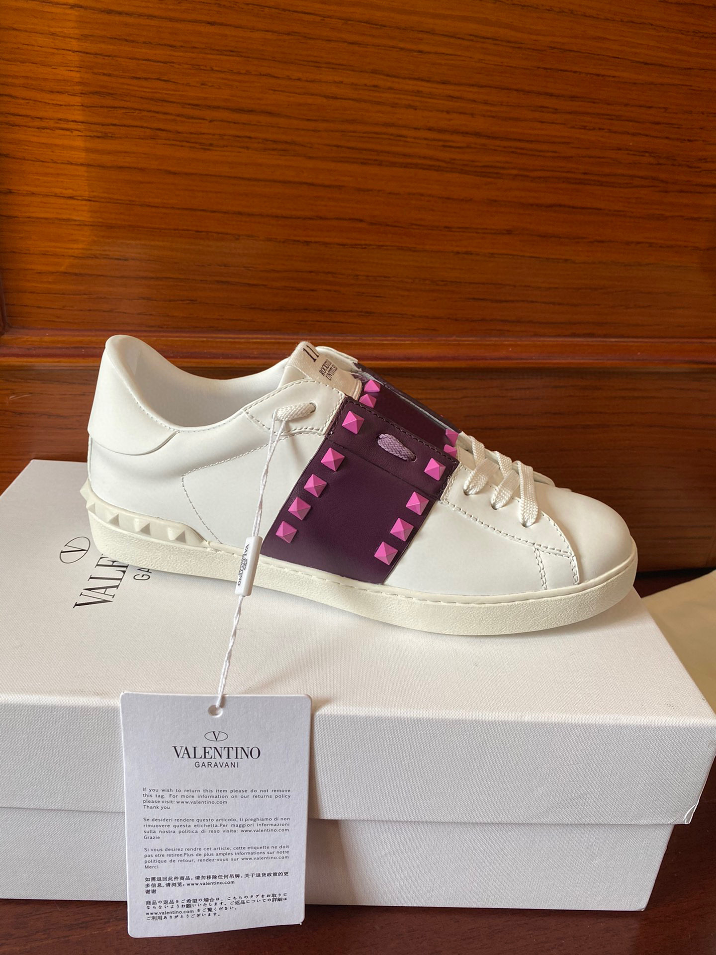 valentino unisex sneakers 35-44 with studded strap - Image 7