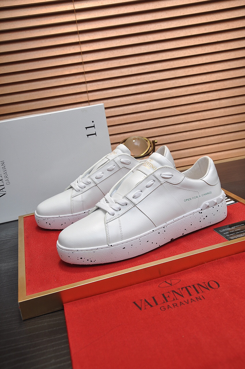 valentino garavani white sneakers for couples - sizes 35-44
