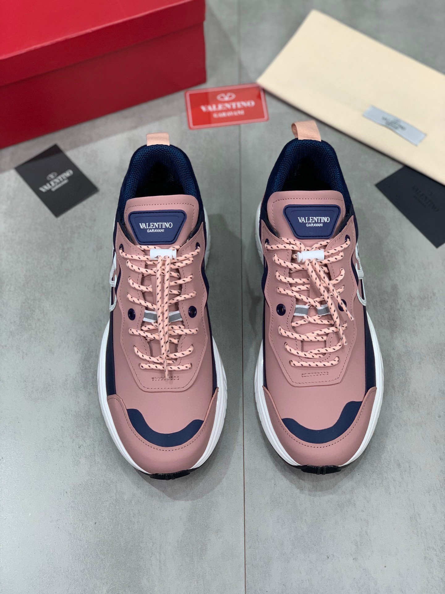 valentino casual sneakers in pink and navy - sizes 38-44 - Image 7