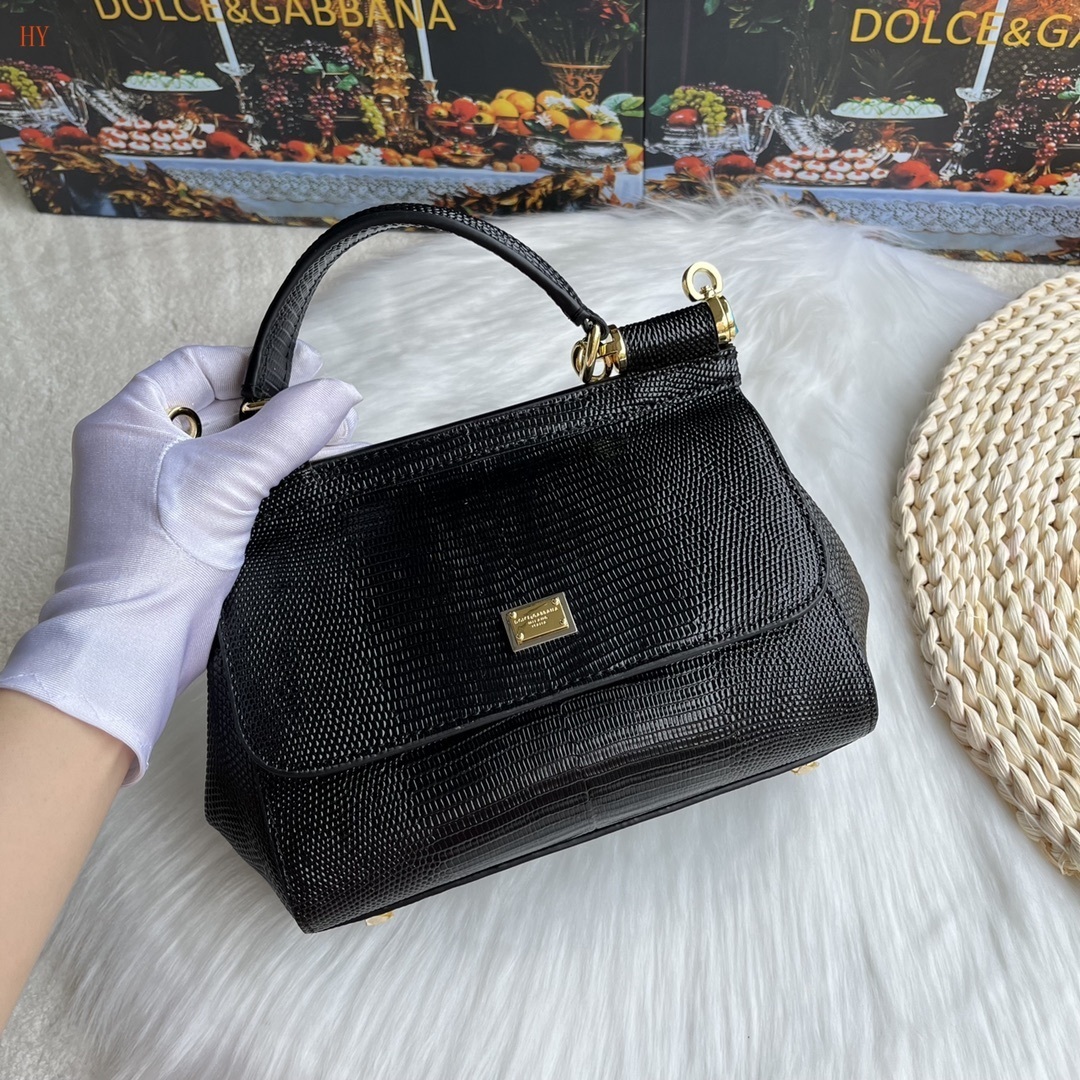 dolce & gabbana black handbag 20*17*7 - Image 8