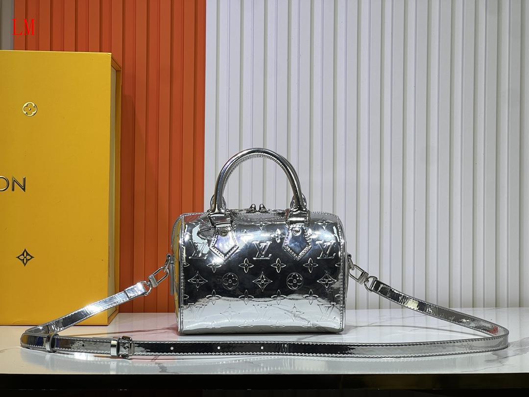 louis vuitton silver monogram mini bag 20.5x13.5x12 cm