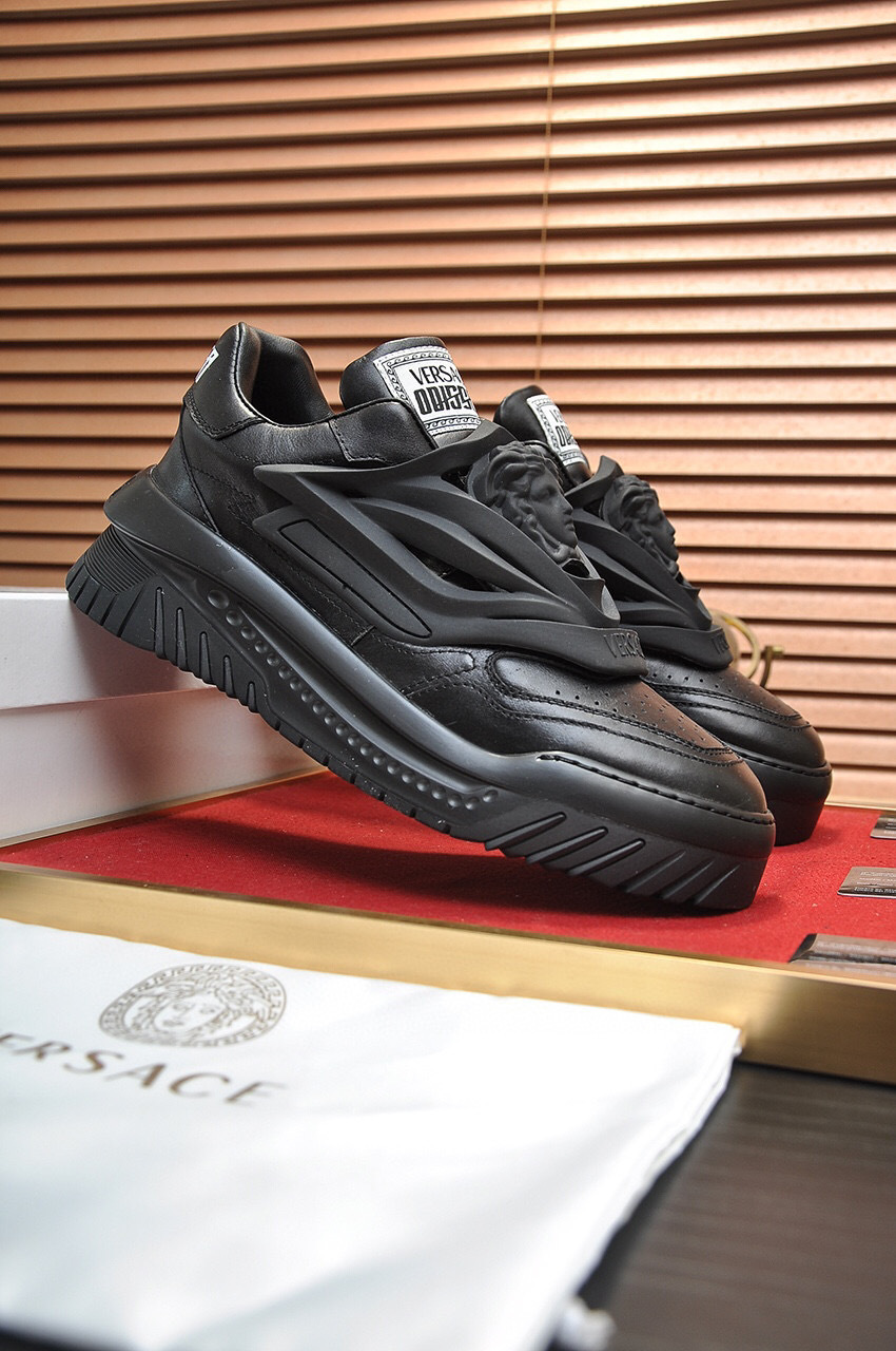 versace black casual sneakers size 38-44 - Image 8