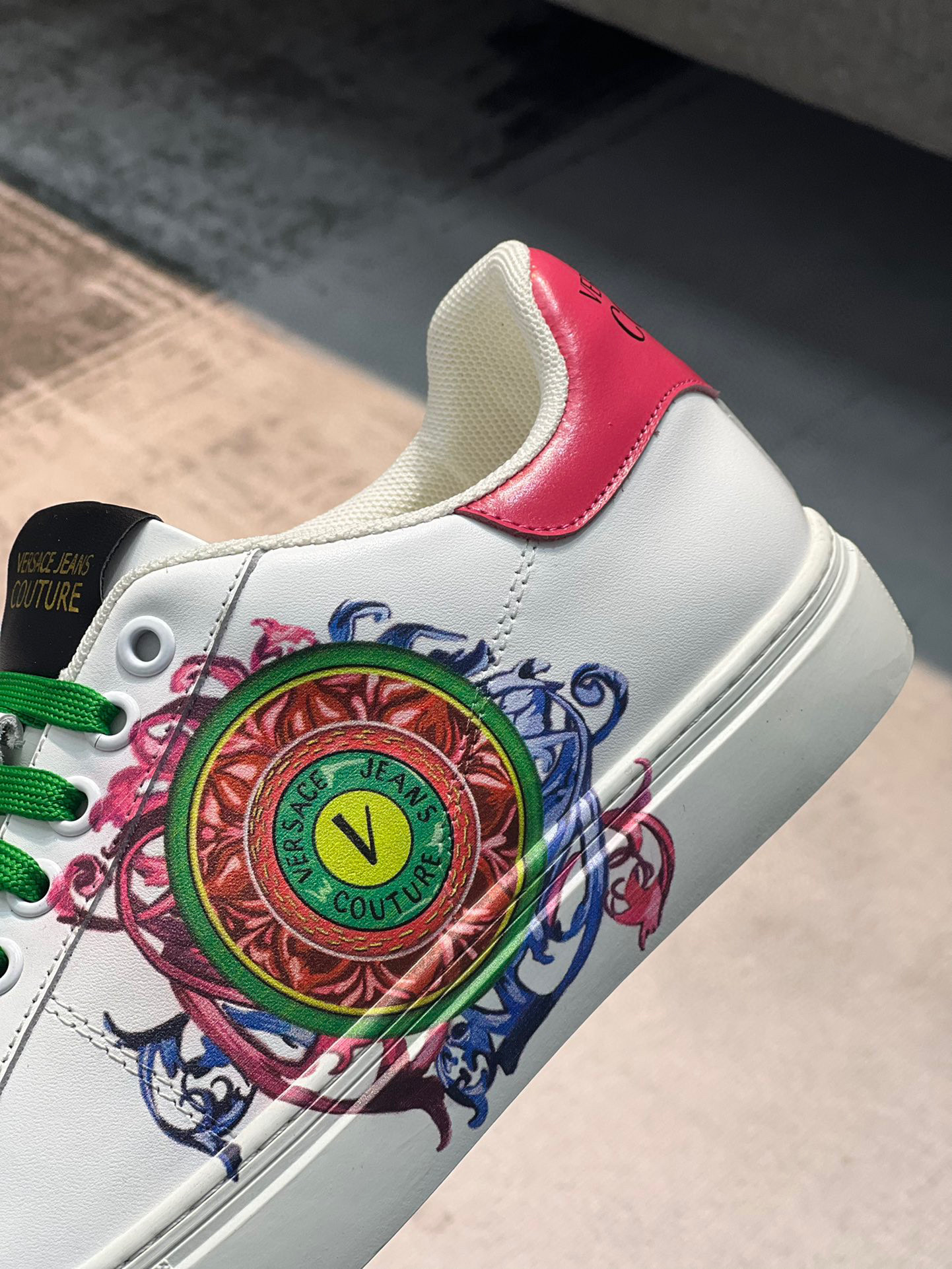 versace casual sneakers 38-43 with colorful design - Image 8