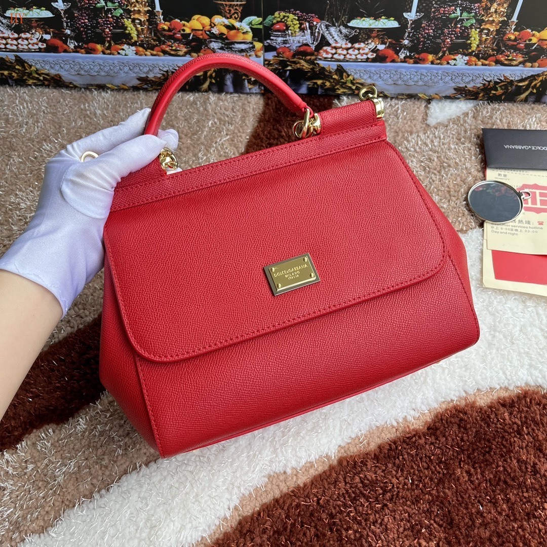 dolce & gabbana red handbag 25x20x12 cm - Image 8
