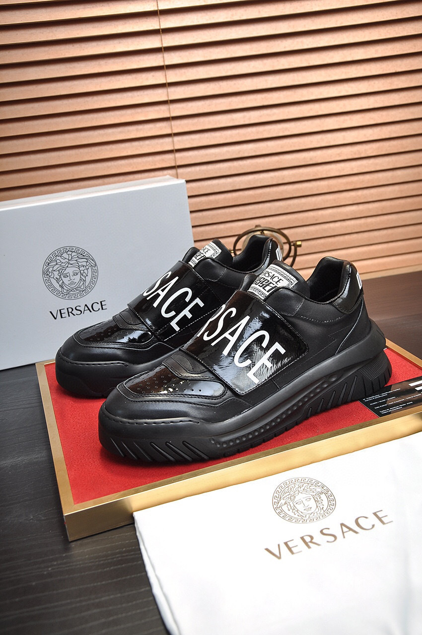 versace casual sneakers black size 38-44