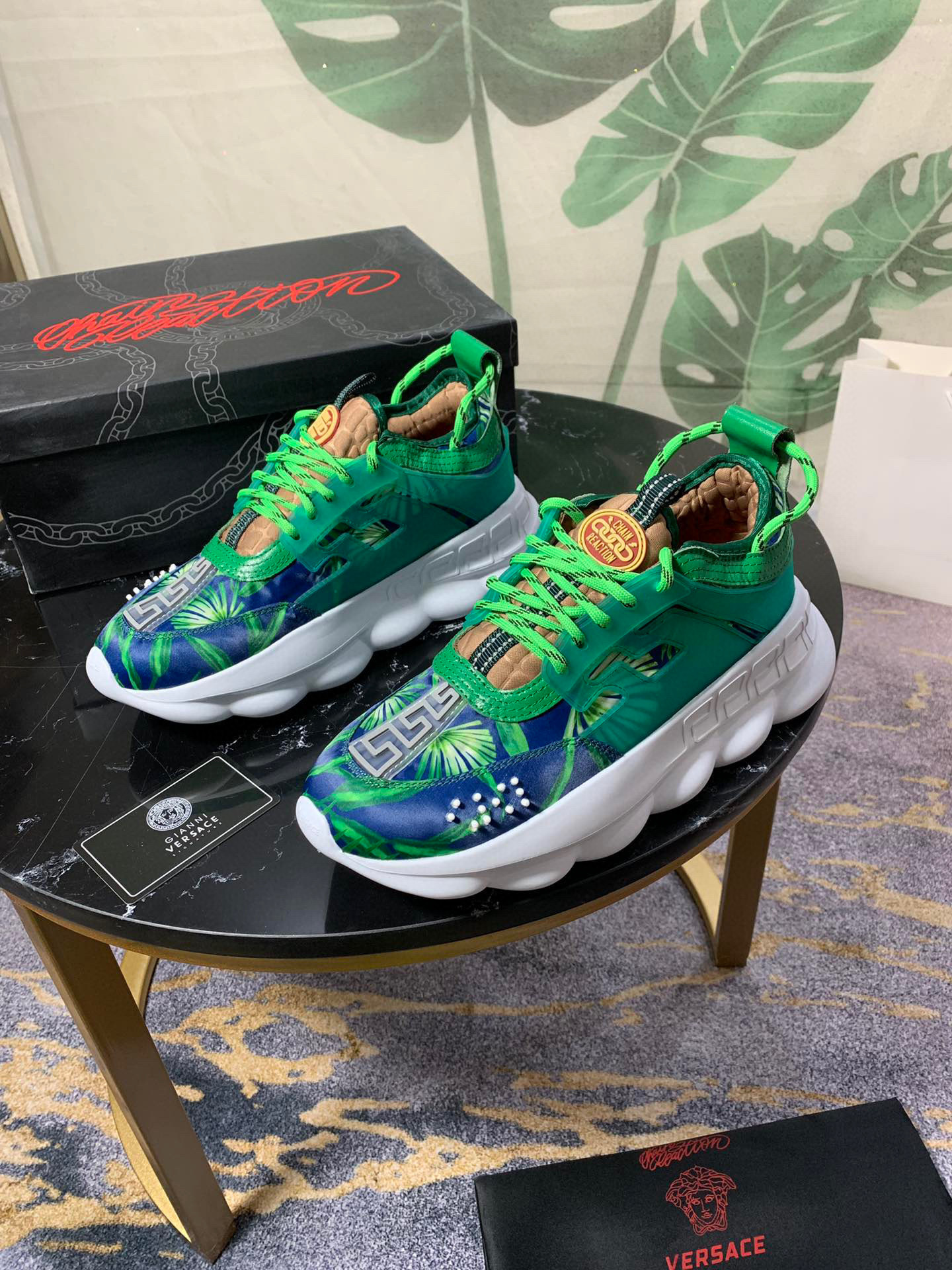 versace green couple's dad sneakers 35-44 - Image 8