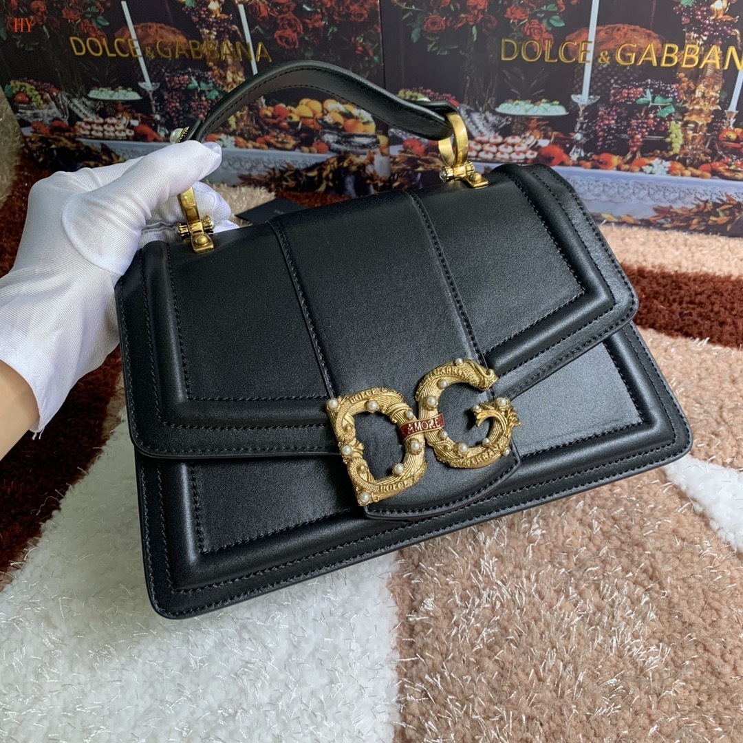 dolce & gabbana black dg logo handbag - 27x18x8 cm - Image 8