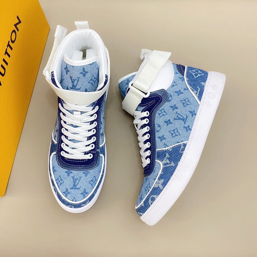 louis vuitton high-top sneakers for couples - size 35-44