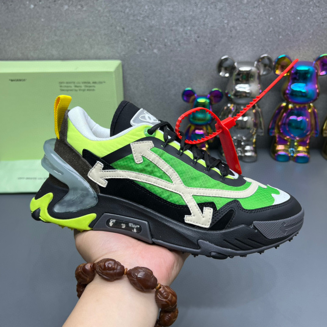 off-white sneakers 38-44 - green/black/yellow - Image 8