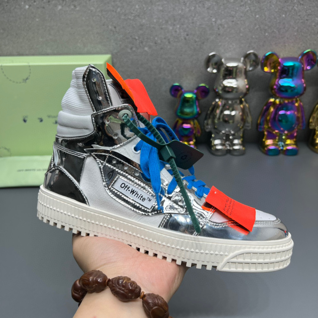 off-white couples sneakers 35-44 silver - Image 8