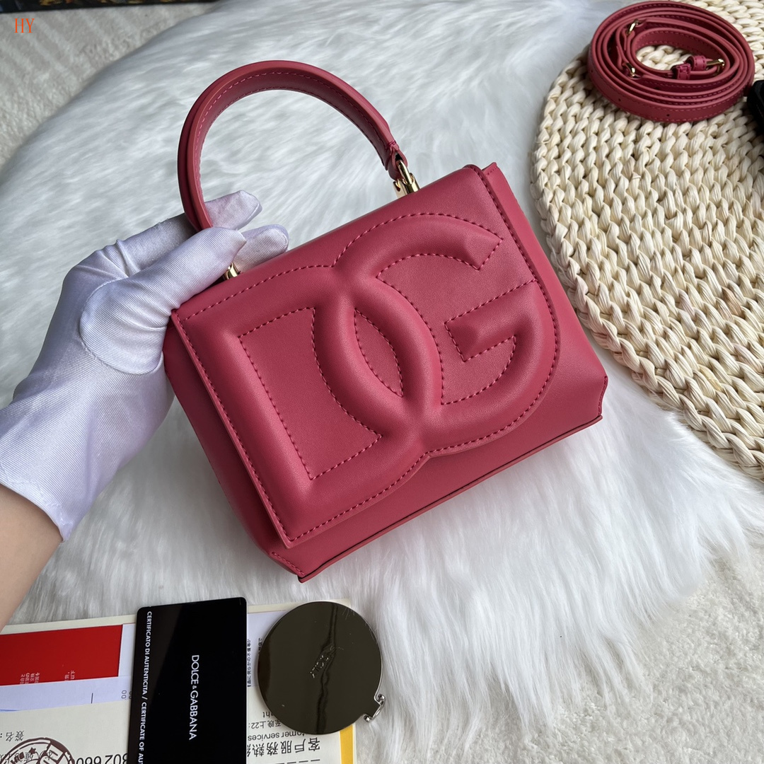 dolce & gabbana pink logo handbag 17.5x13.5x6.5 - Image 8