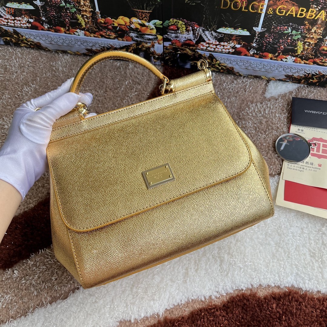 dolce & gabbana gold handbag 25x20x12 cm - model 532023 - Image 8